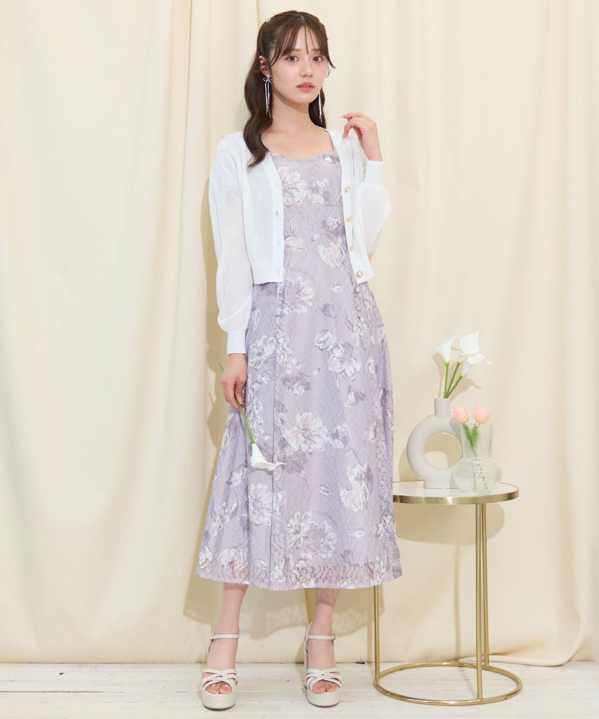 WILLSELECTION「アソートボタンシアーカーディガン」|カーディガン|