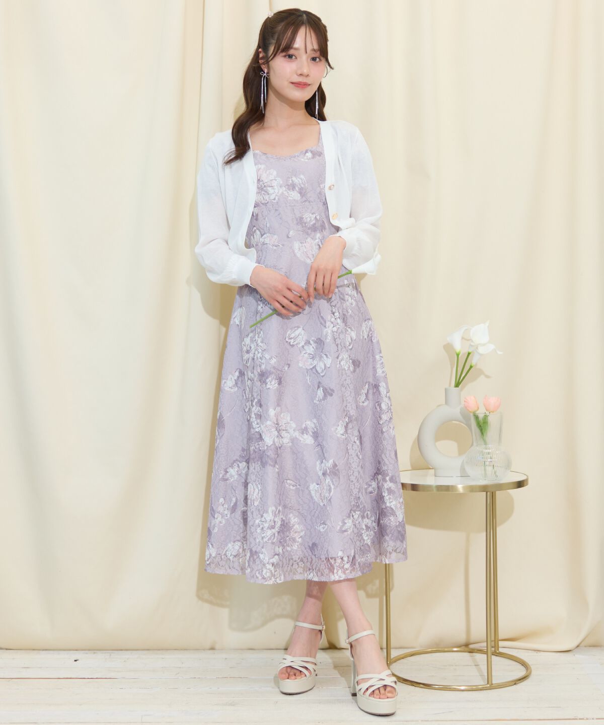 WILLSELECTION「アソートボタンシアーカーディガン」|カーディガン|