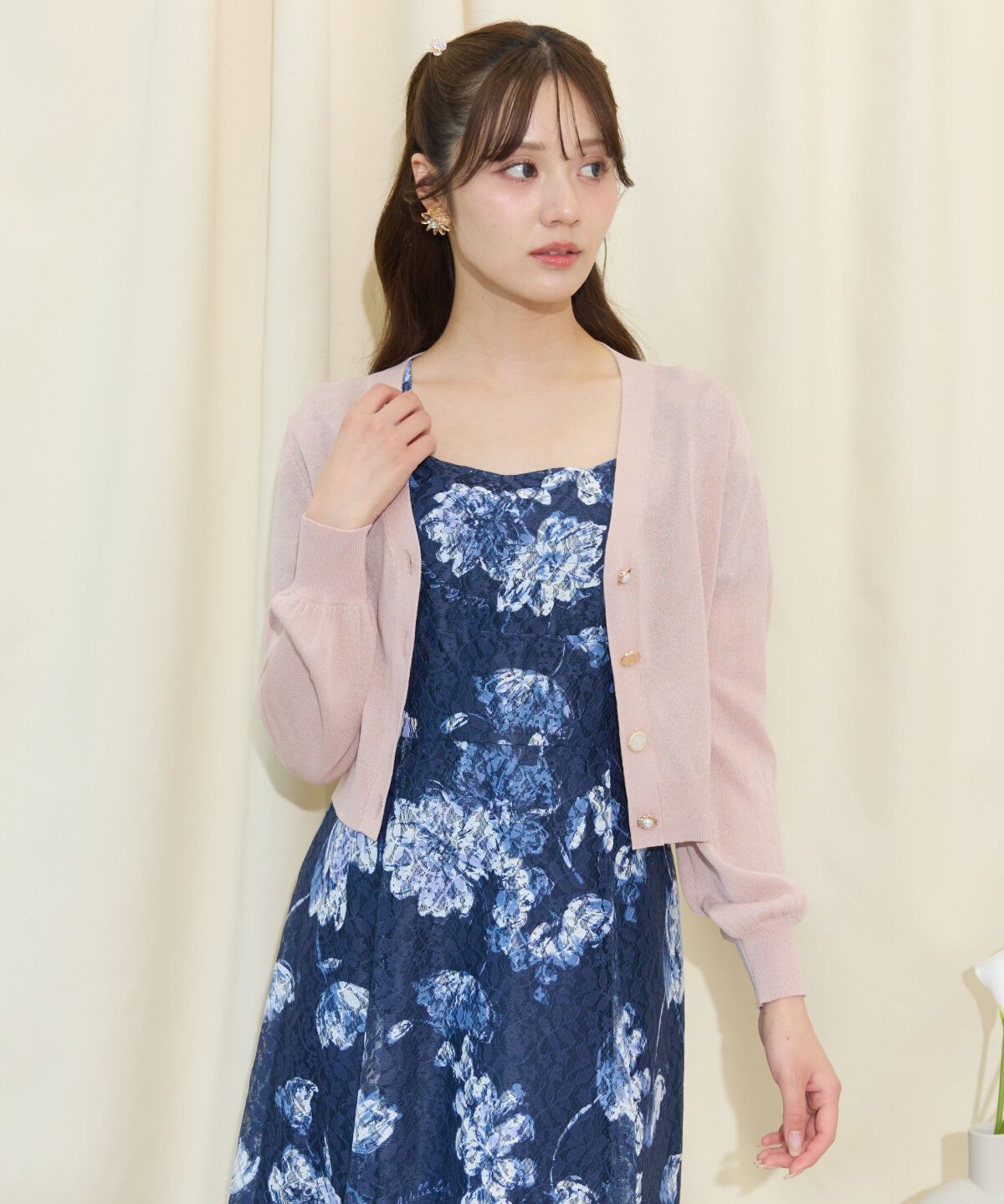 WILLSELECTION「アソートボタンシアーカーディガン」|カーディガン|