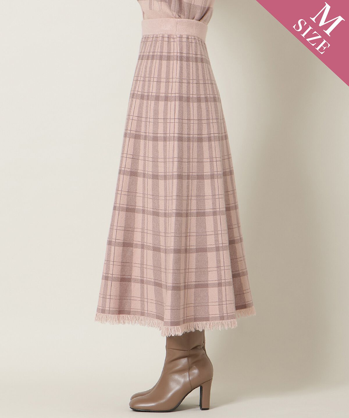 WILLSELECTION「チェック柄ニットフレアスカート」|フレア|