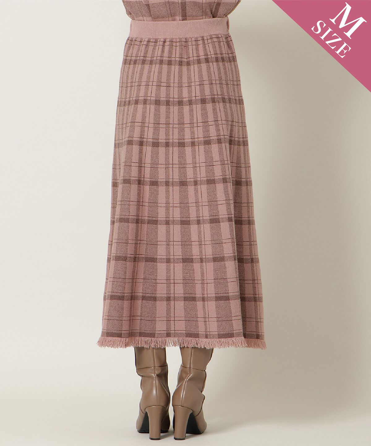 WILLSELECTION「チェック柄ニットフレアスカート」|フレア|