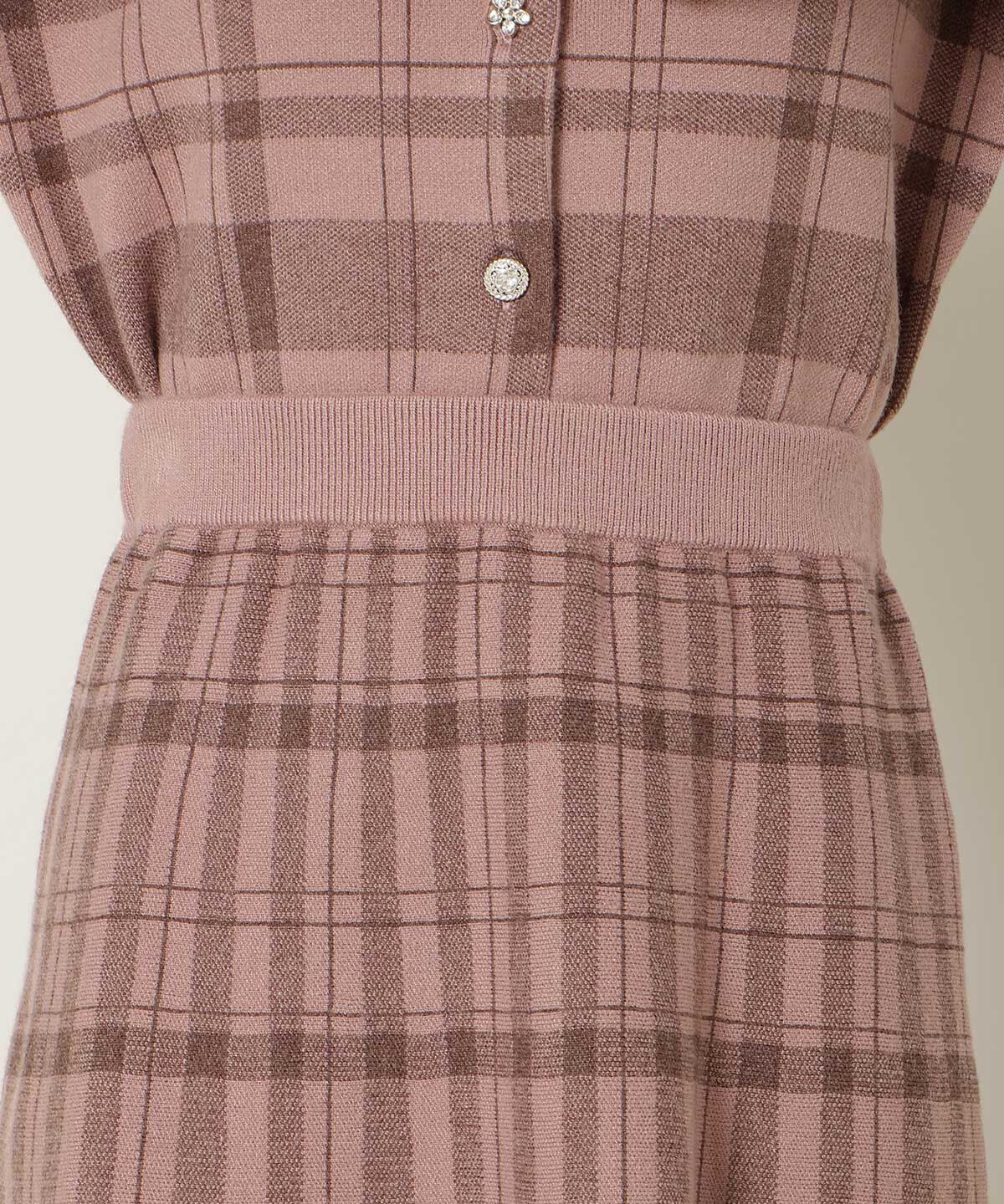 WILLSELECTION「チェック柄ニットフレアスカート」|フレア|