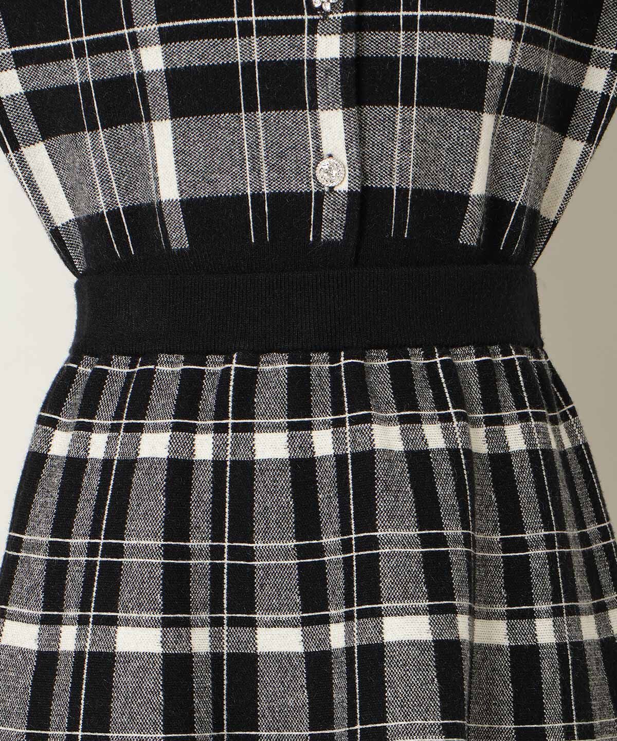 WILLSELECTION「チェック柄ニットフレアスカート」|フレア|