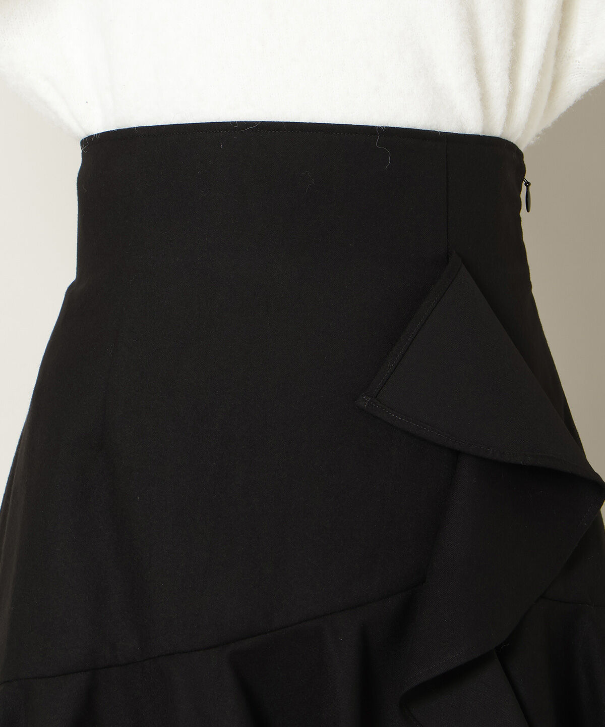 WILLSELECTION「アシメラッフルフリルミニスカート」|フレア|