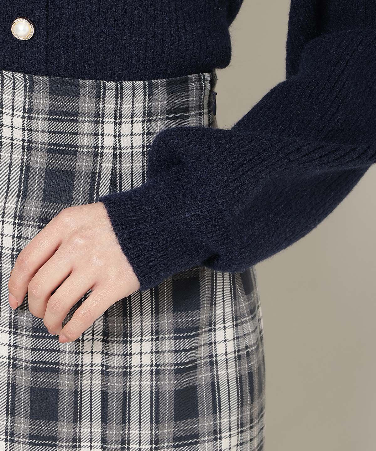 WILLSELECTION「Vネックチョーカーリブニット」|ニット・セーター|