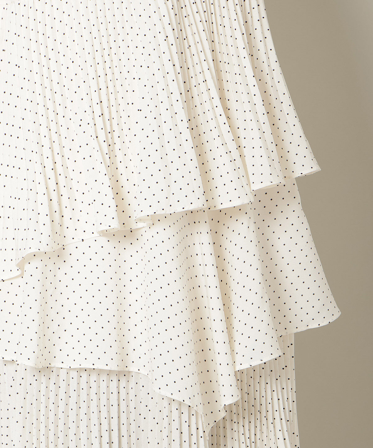 WILLSELECTION「プリーツシフォンティアードスカート」|フレア|