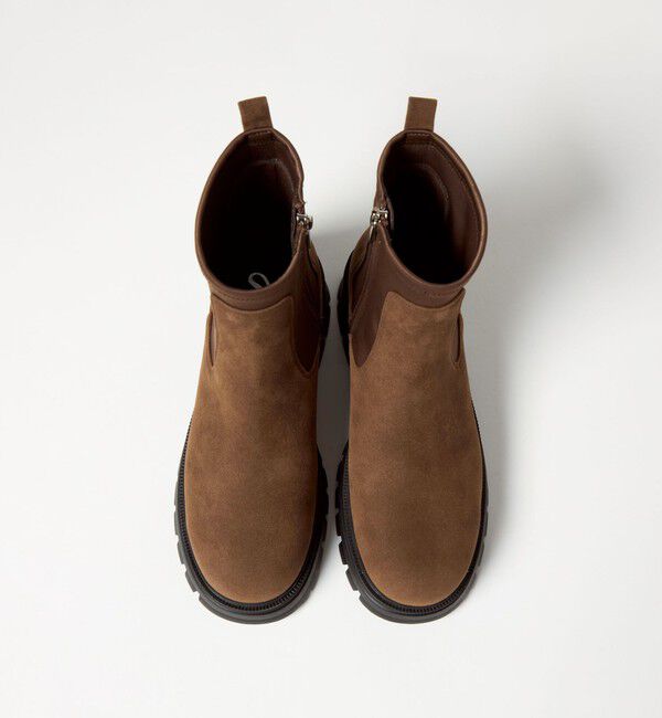 ODETTE E ODILE「＜SY＞ ネオプレーンコンビ ショートブーツ60&uarr;」|ショートブーツ|