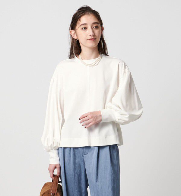 UNITED ARROWS「ポンチ バルーンスリーブ カットソー ‐ウォッシャブル‐」|Tシャツ・カットソー|