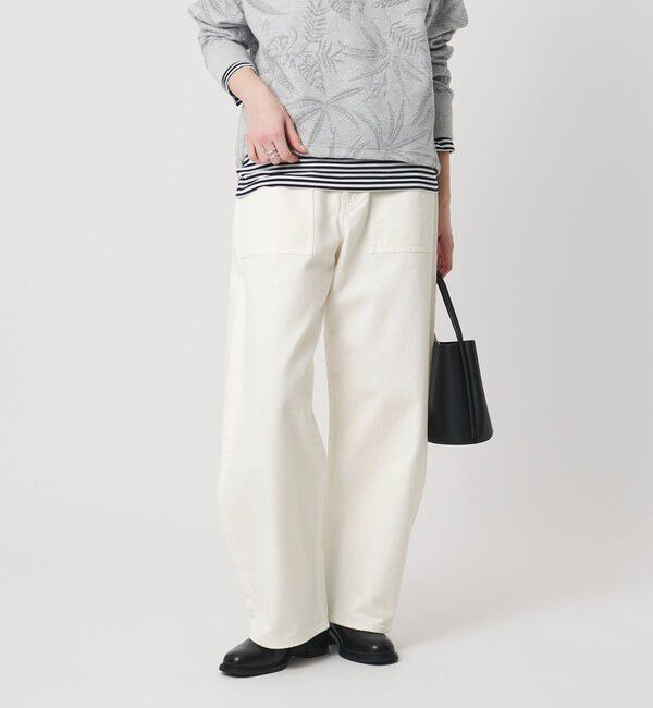 UNITED ARROWS「フラップポケット デニムパンツ」|デニム|WHITE