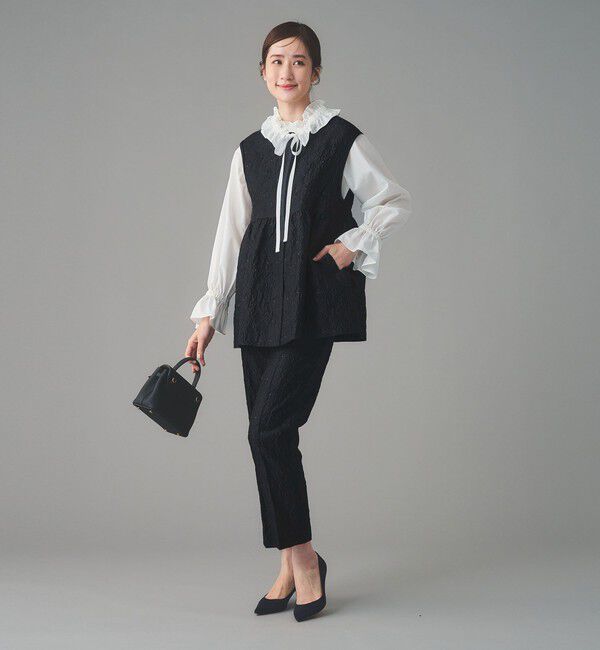 UNITED ARROWS「GISHA 2トーン ジャガード ベスト」|ベスト・ジレ|