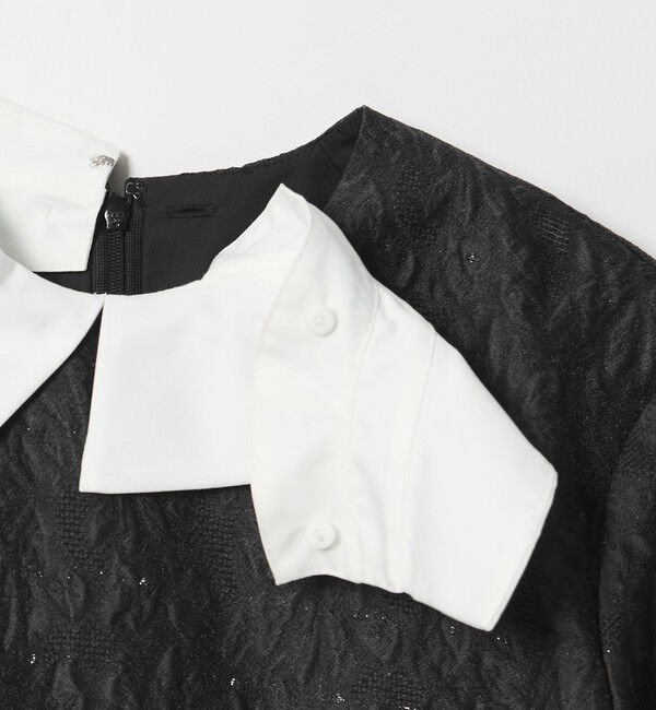 UNITED ARROWS「GISHA 2トーン ジャガード ブラウス」|シャツ・ブラウス|