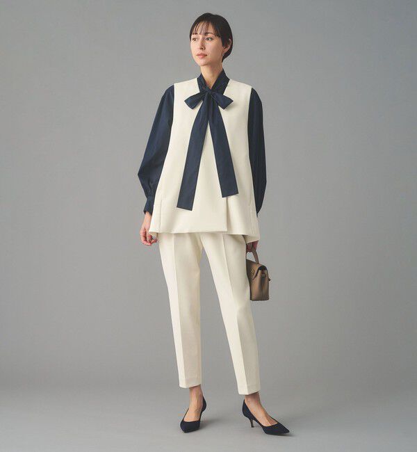 UNITED ARROWS「SPONGY タック テーパードパンツ」|スラックス|