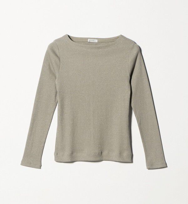 UNITED ARROWS green label relaxing「ラメ リブ ボートネック カットソー」|Tシャツ・カットソー|