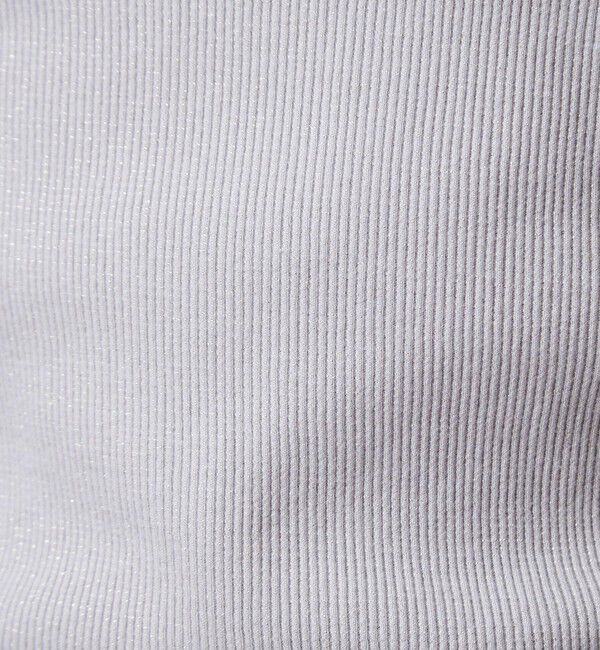 UNITED ARROWS green label relaxing「ラメ リブ ボートネック カットソー」|Tシャツ・カットソー|
