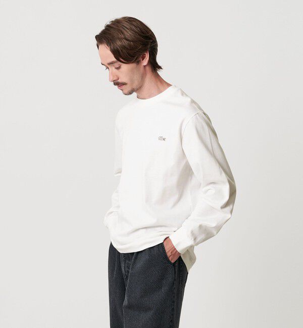 BEAUTY&YOUTH UNITED ARROWS「＜LACOSTE＞1ポイント ロングスリーブ Tシャツ」|Tシャツ・カットソー|WHITE