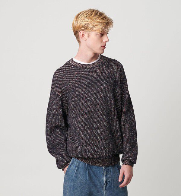 BEAUTY&YOUTH UNITED ARROWS「VIBRENT ブレンド コットン クルーネック ニット」|ニット・セーター|