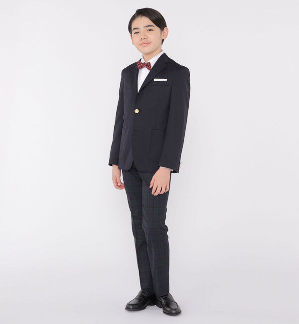 SHIPS KIDS「SHIPS KIDS:145～160cm /〈洗濯機可能〉セレモニー ウォッシャブル ブラックウォッチ ロング パンツ」|その他|