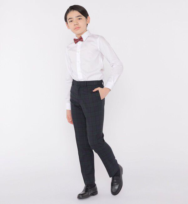 SHIPS KIDS「SHIPS KIDS:145～160cm /〈洗濯機可能〉セレモニー ウォッシャブル ブラックウォッチ ロング パンツ」|その他|