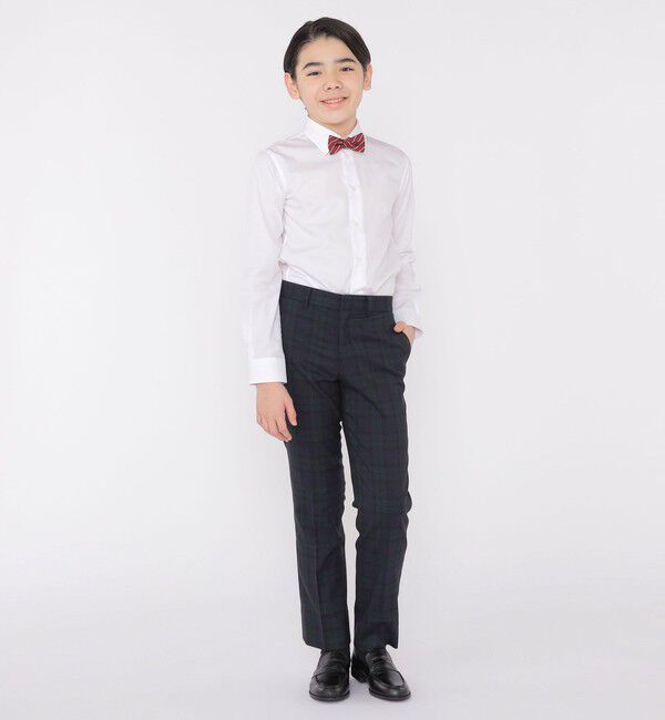 SHIPS KIDS「SHIPS KIDS:145～160cm /〈洗濯機可能〉セレモニー ウォッシャブル ブラックウォッチ ロング パンツ」|その他|