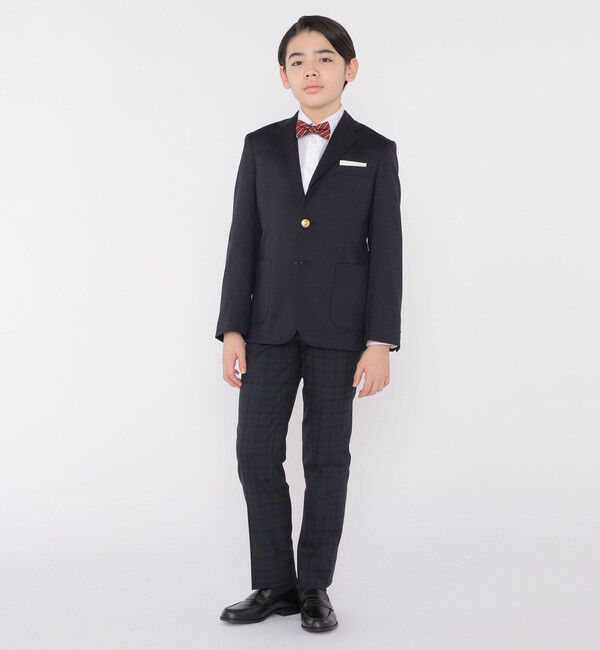 SHIPS KIDS「SHIPS KIDS:145～160cm /〈洗濯機可能〉セレモニー ウォッシャブル ブラックウォッチ ロング パンツ」|その他|