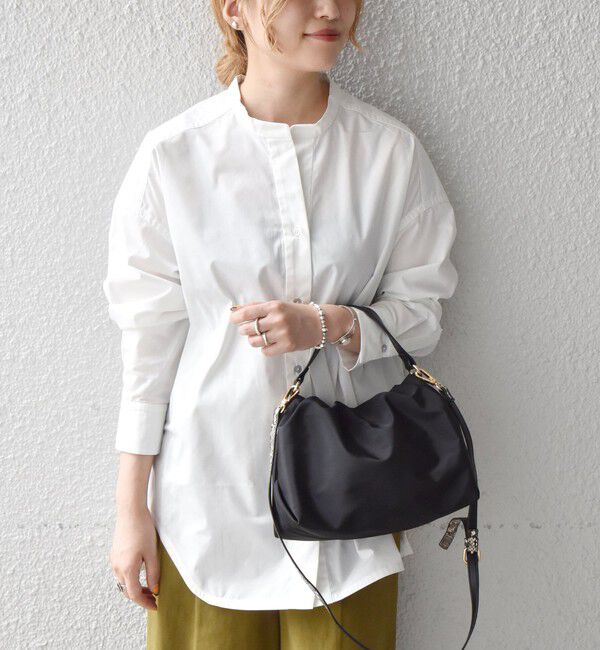 SHIPS any「SHIPS any:〈洗濯機可能〉REPREVE バンド カラー シャツ」|シャツ・ブラウス|