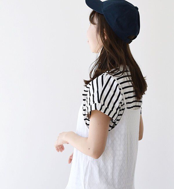 SHIPS any「SHIPS any:〈抗菌防臭/洗濯機可能〉USAコットン フレンチスリーブ TEE」|Tシャツ・カットソー|