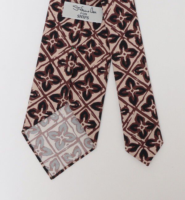SHIPS「【SHIPS別注】Stefano cau: バティック プリント ネクタイ」|ネクタイ・蝶ネクタイ|
