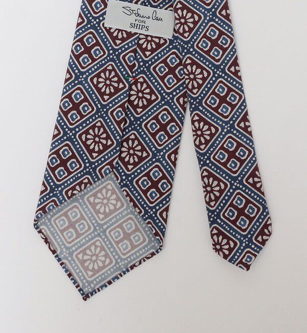 SHIPS「【SHIPS別注】Stefano cau: バティック プリント ネクタイ 2」|ネクタイ・蝶ネクタイ|