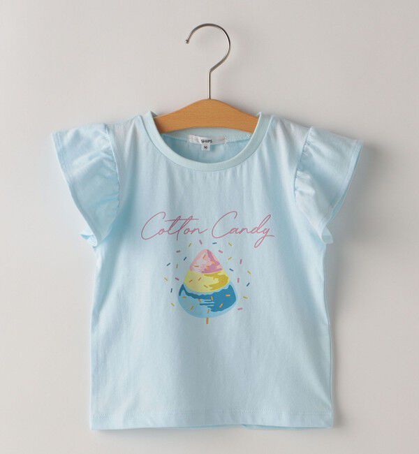 SHIPS KIDS「SHIPS KIDS:80～90cm / コットン キャンディ 半袖 TEE」|Tシャツ・カットソー|サックスブルー