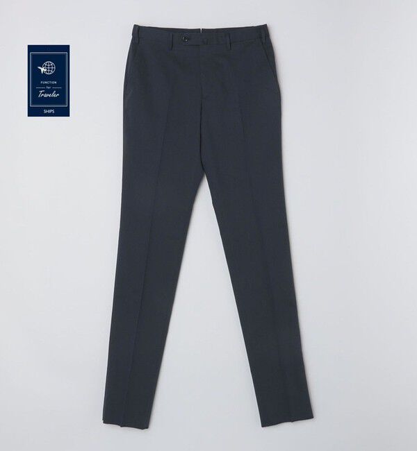 SHIPS「SHIPS:〈洗濯機可能〉 ストレッチ スラックス」|スラックス|ネイビー