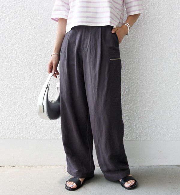 SHIPS for women「〈手洗い可能〉裾 ドロスト カーゴ パンツ 2」|カーゴ|