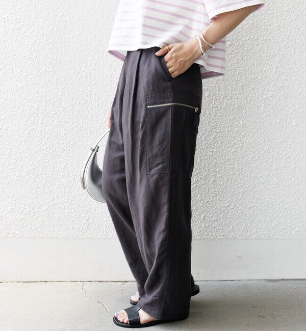 SHIPS for women「〈手洗い可能〉裾 ドロスト カーゴ パンツ 2」|カーゴ|