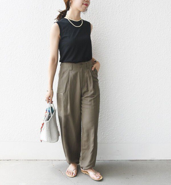 SHIPS for women「〈手洗い可能〉裾 ドロスト カーゴ パンツ 2」|カーゴ|