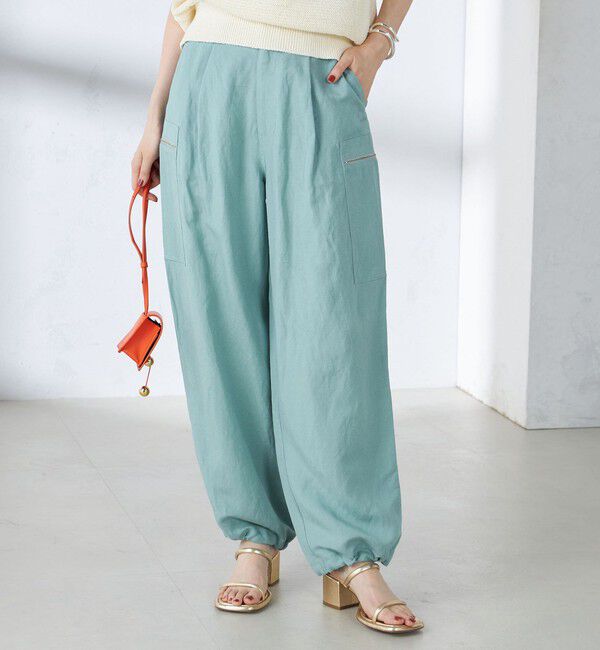 SHIPS for women「〈手洗い可能〉裾 ドロスト カーゴ パンツ 2」|カーゴ|