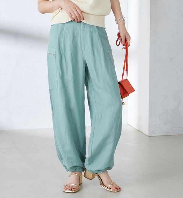 SHIPS for women「〈手洗い可能〉裾 ドロスト カーゴ パンツ 2」|カーゴ|