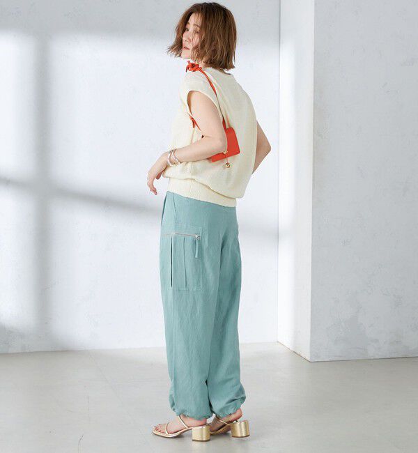 SHIPS for women「〈手洗い可能〉裾 ドロスト カーゴ パンツ 2」|カーゴ|