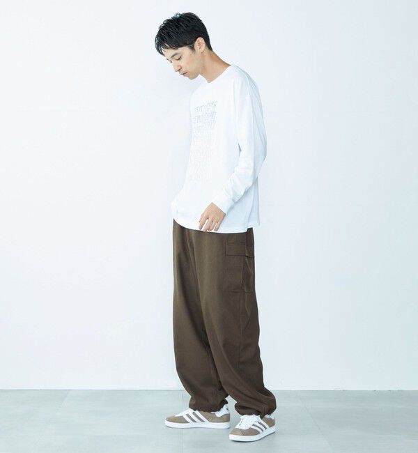 SHIPS「City Ambient Products: グラフィックプリント ロングスリーブTシャツ(ロンT)」|Tシャツ・カットソー|