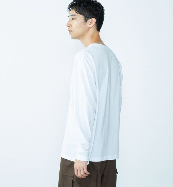 SHIPS「City Ambient Products: グラフィックプリント ロングスリーブTシャツ(ロンT)」|Tシャツ・カットソー|