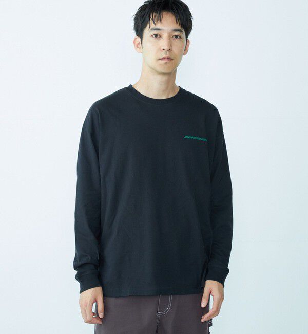 SHIPS「City Ambient Products: グラフィックプリント ロングスリーブTシャツ(ロンT)」|Tシャツ・カットソー|