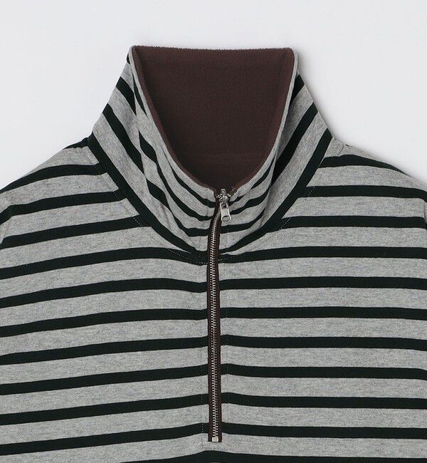 SHIPS「SHIPS: リバーシブル ボーダー フリース ハーフジップ プルオーバー」|プルオーバー|