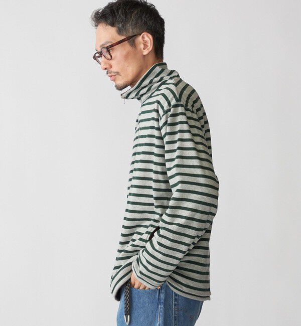 SHIPS「SHIPS: リバーシブル ボーダー フリース ハーフジップ プルオーバー」|プルオーバー|