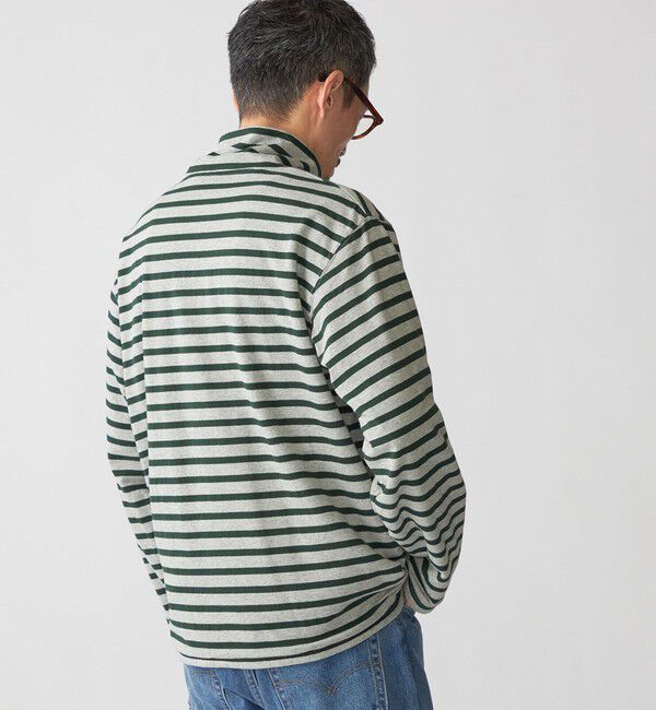 SHIPS「SHIPS: リバーシブル ボーダー フリース ハーフジップ プルオーバー」|プルオーバー|