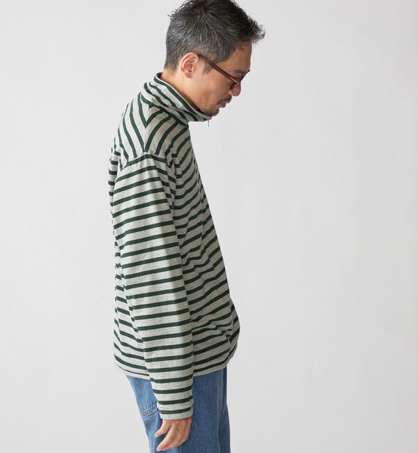 SHIPS「SHIPS: リバーシブル ボーダー フリース ハーフジップ プルオーバー」|プルオーバー|