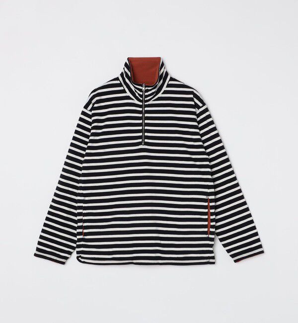 SHIPS「SHIPS: リバーシブル ボーダー フリース ハーフジップ プルオーバー」|プルオーバー|