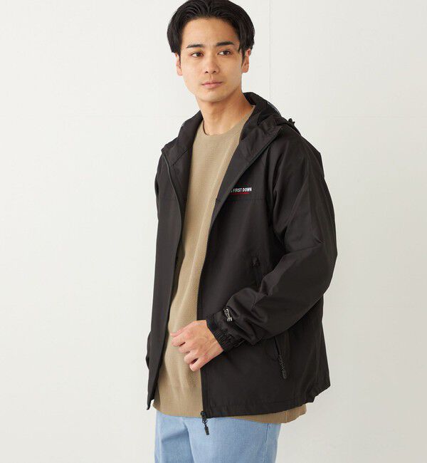 SHIPS Colors 「【SHIPS Colors別注】FIRST DOWN: 〈洗濯機可能〉ジップ フード ブルゾン」|ブルゾン・スタジャン|