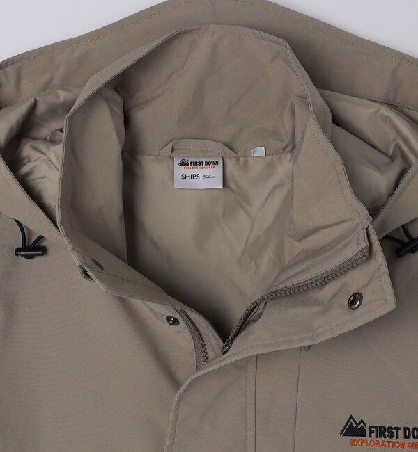 SHIPS Colors 「【SHIPS Colors別注】FIRST DOWN: 〈洗濯機可能〉ジップ フード ブルゾン」|ブルゾン・スタジャン|