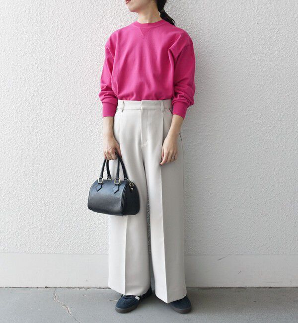 SHIPS any「SHIPS any:〈洗濯機可能〉ダブルクロス クロップド ワイド パンツ ［NAVY BLUE］」|その他|