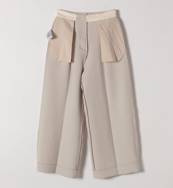 SHIPS any「SHIPS any:〈洗濯機可能〉ダブルクロス クロップド ワイド パンツ ［NAVY BLUE］」|その他|