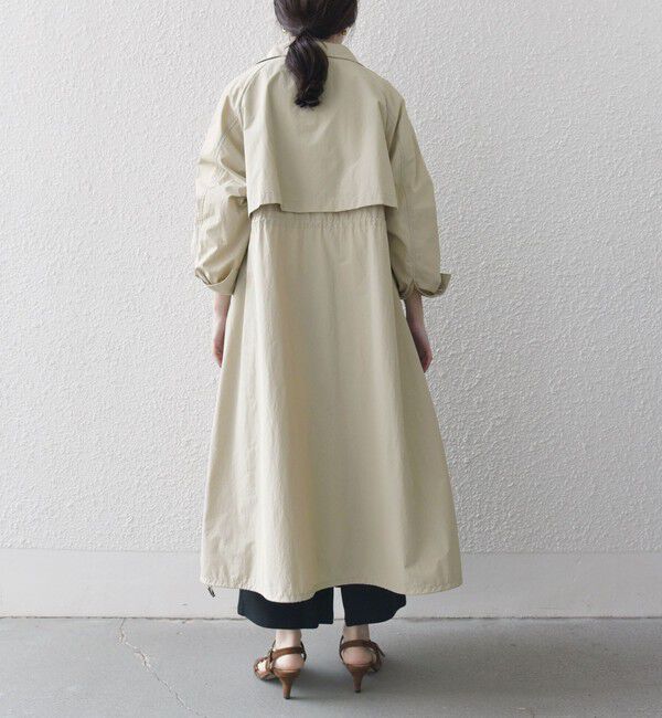 SHIPS any「SHIPS any:〈洗濯機可能〉スタンドカラー ドロスト ギャザー ロング コート」|その他|