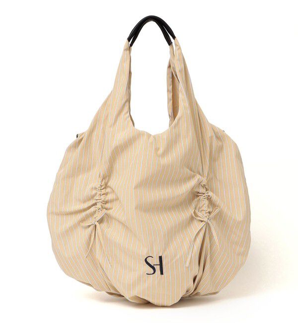 SHIPS for women「【WEB限定】ストライプ ドロスト バッグ」|トートバッグ|